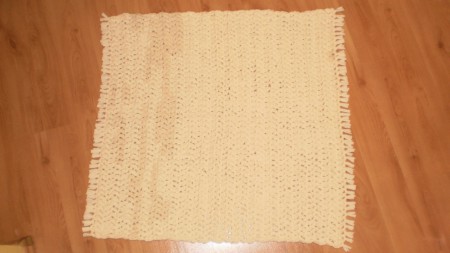 Háčkovaný koberec